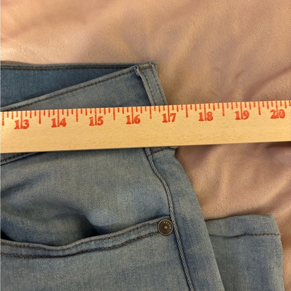 PAIGE Straight Leg Jeans in Soft Blue - Picture 4 of 9